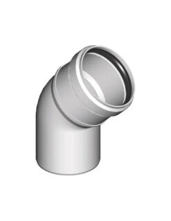 Curva 45° Mono Parete In Polipropilene Ø 80