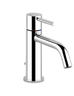 Gessi VIA TORTONA Miscelatore Lavabo Con Scarico E Flessibili Di Collegamento, Finitura Cromo 18601/031