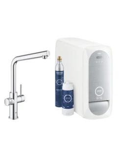 Grohe Blue Home Miscelatore Monocomando Per Lavello Con Sistema Filtrante Dell'acqua Con Refrigeratore Bocca A L 31454001