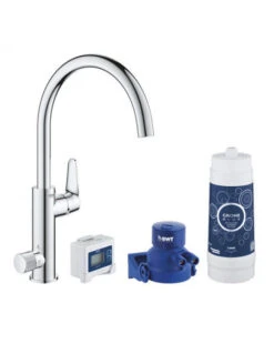 Grohe Blue Pure BauCurve Miscelatore Monocomando Per Lavello Con Sistema Filtrante Dell'acqua Bocca A C 30385000