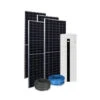 Kit Fotovoltaico Da 4 KW Composto Da Inverter Ibrido E Pacco Batteria Da 10kWh Clivet + Nº10 Pannelli X-HALF CUT N-TYPE Serie TOPCON Da 440 Watt Bifacciale Doppio Vetro