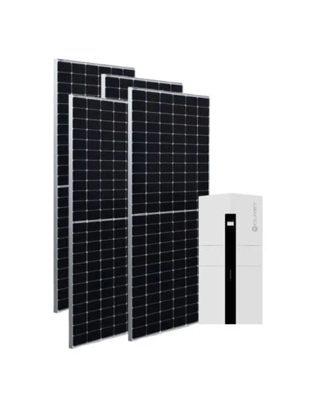 Kit Fotovoltaico Da 4 KW Composto Da Inverter Ibrido E Pacco Batteria Da 5kWh Clivet + Nº10 Pannelli Sunerg X-CHROS L Da 415 Watt Monocristallino 3 Kit Fotovoltaico Da 4 KW Composto Da Inverter Ibrido E Pacco Batteria Da 5kWh Clivet + Nº10 Pannelli Sunerg X-CHROS L Da 415 Watt Monocristallino
