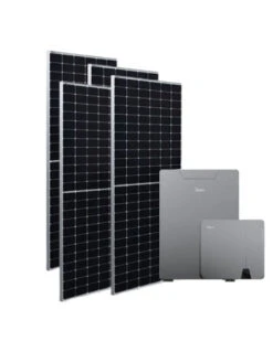 Kit Fotovoltaico Da 6 KW Composto Da Inverter Ibrido MIDEA MHELIOS FLEX-A Da 6 KW E Pacco Batteria Da 5kWh MIDEA + Nº14 Pannelli EXE Solar TRITON TOPCON Da 440 Watt Monocristallino