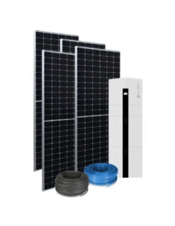 Kit Fotovoltaico Da 6 KW Composto Da Inverter Ibrido E Pacco Batteria Da 10kWh Clivet + Nº14 Pannelli EXE Solar TRITON TOPCON Da 440 Watt E Kit Cavi Per Collegamento Batterie