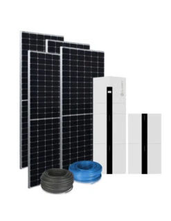 Kit Fotovoltaico Da 6 KW Composto Da Inverter Ibrido E Pacco Batteria Da 20kWh Clivet + Nº14 Pannelli EXE Solar TRITON TOPCON Da 440 Watt E Kit Cavi Per Collegamento Batterie