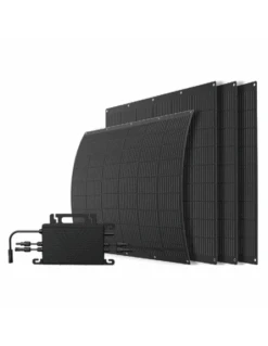 Kit Fotovoltaico Flessibile Plug&Play Sunerg Da 800W Composto Da Microinverter E Accessori Per Montaggio A Ringhiera