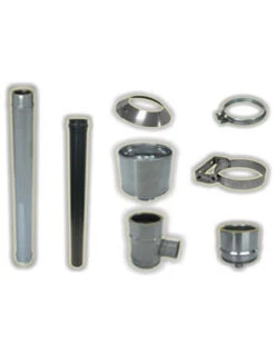 Kit Scarico Fumi Interno/esterno Per Stufa Pellet Cm. 350