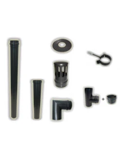 Kit Scarico Fumi Interno Per Stufa Pellet Cm. 200