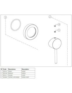 Miscelatore Gessi Parte Esterna + Interna Incasso Doccia A 1 Via 19709-38212/031 -Climaway Home Store miscelatore gessi parte esterna interna incasso doccia a 1 via 19709 38212031 4