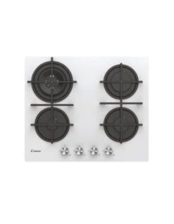 Piano Cottura Candy A Gas Su Vetro 4 Zone Colore Bianco Vetro Temperato CVG6BR4WPW ***PRONTA CONSEGNA***