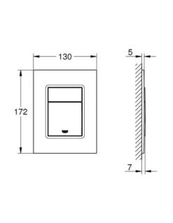 Piastra SKATE Cosmopolitan S Bianco GROHE 37535SH0 -Climaway Home Store piastra skate cosmopolitan s bianco grohe 37535sh0 1