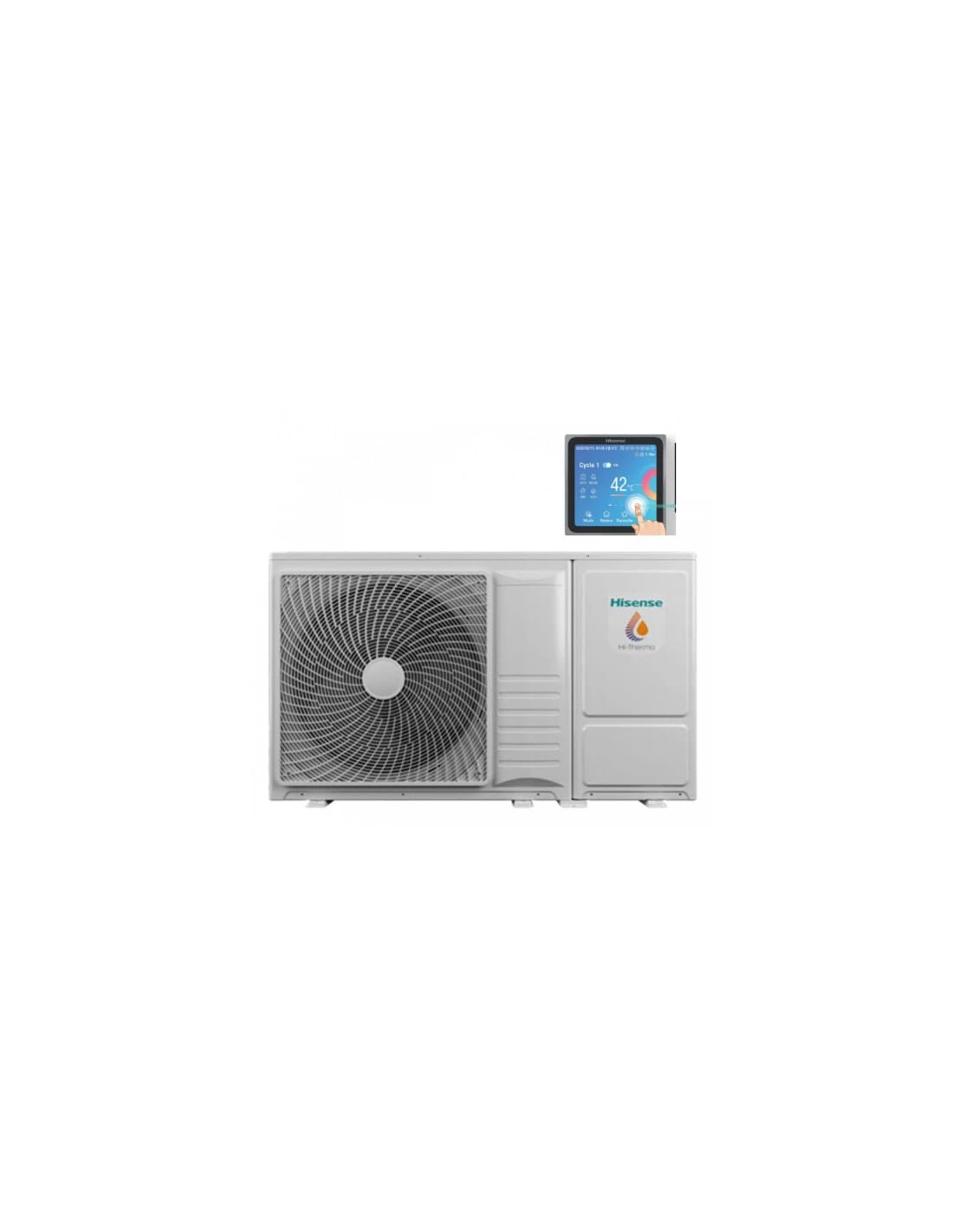 Pompa Di Calore Monoblocco Reversibile Monoventola Aria-Acqua 7 KW R32 Hisense Hi-Therma AHZ-044HCDS1 Con Comando Per Controllo Remoto A Filo Touch HSXM-FE01 Per Riscaldamento / Raffrescamento - Primo Avviamento Incluso 3 Pompa Di Calore Monoblocco Reversibile Monoventola Aria-Acqua 7 KW R32 Hisense Hi-Therma AHZ-044HCDS1 Con Comando Per Controllo Remoto A Filo Touch HSXM-FE01 Per Riscaldamento / Raffrescamento - Primo Avviamento Incluso