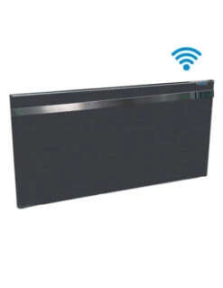 Radiatore Elettrico Radialight Dual-Therm Klima 7B Grigio Antracite WiFi Con Barra Portasalvietta 750W E Controllo Digitale