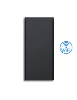 Radiatore Elettrico Verticale Radialight Dual-Therm ICON 10 WiFi Grigio Antracite 1000W Con Controllo Digitale E Luce Ambiente Led