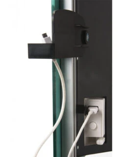 Radiatore Scaldasalviette Elettrico Digitale In Vetro Radialight Deva Nero Vulcano 1500W Con Portasalvietta In Alluminio -Climaway Home Store radiatore scaldasalviette elettrico digitale in vetro radialight deva bianco onice 1500w con portasalvietta in alluminio 6