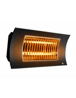 Riscaldamento Decorativo Da Esterno Radialight OASI Lampada Riscaldante Infrarossi 1000-2000 W Colorazione Nera SQBAL001