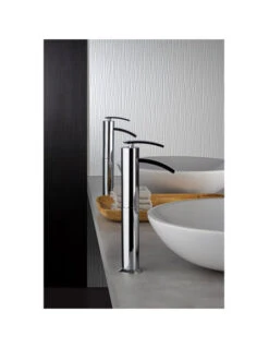 Rubinetto Miscelatore Monoforo Per Lavabo Alto Serie Ray Jacuzzi Senza Scarico 0IO00493JA00 Cromato -Climaway Home Store rubinetto miscelatore monoforo per lavabo alto serie ray jacuzzi senza scarico 0io00493ja00 cromato 2