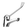 Rubinetto Miscelatore Monoforo Per Lavabo Con Leva Clinica Serie Ariel Piralla Con Scarico Automatico 0RE00088C21 Cromato