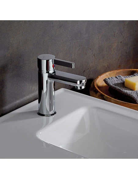 Rubinetto Miscelatore Monoforo Per Lavabo Serie Fiamma Jacuzzi Senza Scarico 0FM00286JA00 Cromato 5 Rubinetto Miscelatore Monoforo Per Lavabo Serie Fiamma Jacuzzi Senza Scarico 0FM00286JA00 Cromato - immagine 3