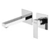 Rubinetto Miscelatore Per Lavabo A Parete Serie Twinkle Jacuzzi Senza Scarico 0TW00497JA00 Cromato