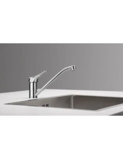 Rubinetto Miscelatore Per Lavello Cucina Con Canna Bassa Girevole Serie Ariel Piralla Senza Scarico 0RE00101A16 Cromato -Climaway Home Store rubinetto miscelatore per lavello cucina con canna bassa girevole serie ariel piralla senza scarico 0re00101a16 cromato 2