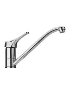 Rubinetto Miscelatore Per Lavello Cucina Con Canna Bassa Girevole Serie Ariel Piralla Senza Scarico 0RE00101A16 Cromato