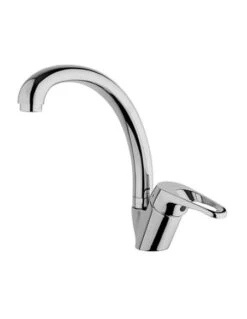 Rubinetto Miscelatore Per Lavello Cucina Piralla Serie Naomi Con Canna Alta Girevole 0NO00104A16 Cromato