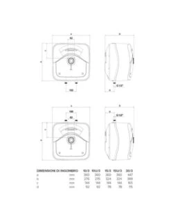 Scaldacqua Scaldabagno Elettrico 10 Litri 3 Anni Di Garanzia Ariston Serie ANDRIS RS 3100330 Sottolavello Classe B -Climaway Home Store scaldacqua scaldabagno elettrico 10 litri 3 anni di garanzia ariston serie andris rs 3100330 sottolavello classe b 2