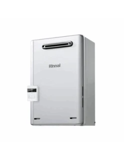 Scaldacqua Scaldabagno Murale A Gas Metano Rinnai Infinity Enjin 20e Esterno Flusso Forzato Per Installazioni Esterne + Comando A Distanza REU-E2024W-E-NG