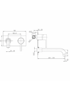 Set Rubinetti Jacuzzi Per Lavabo A Parete Con Piastra E Bidet Senza Scarico E Doccia Incasso Serie Sunset Cromato -Climaway Home Store set rubinetti jacuzzi per lavabo a parete con piastra e bidet senza scarico e doccia incasso serie sunset cromato 2