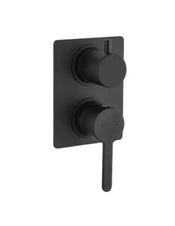 Set Rubinetti Jacuzzi Per Lavabo A Parete E Bidet Senza Scarico E Doccia Incasso Con Deviatore Serie Sunset YO Nero Opaco -Climaway Home Store set rubinetti jacuzzi per lavabo a parete e bidet senza scarico e doccia incasso con deviatore serie sunset yo nero opaco 2