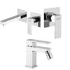 Set Rubinetti Jacuzzi Per Lavabo A Parete E Bidet Senza Scarico E Doccia Incasso Serie Twinkle Cromato -Climaway Home Store set rubinetti jacuzzi per lavabo a parete e bidet senza scarico e doccia incasso serie twinkle cromato