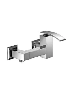 Set Rubinetti Jacuzzi Per Lavabo Alto E Bidet Senza Scarico E Doccia Esterno Serie Glint Cromato -Climaway Home Store set rubinetti jacuzzi per lavabo alto e bidet senza scarico e doccia esterno serie glint cromato 3