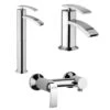 Set Rubinetti Jacuzzi Per Lavabo Alto E Bidet Senza Scarico E Doccia Esterno Serie Ray Cromato 1 Set Rubinetti Jacuzzi Per Lavabo Alto E Bidet Senza Scarico E Doccia Esterno Serie Ray Cromato -Climaway Home Store set rubinetti jacuzzi per lavabo alto e bidet senza scarico e doccia esterno serie ray cromato