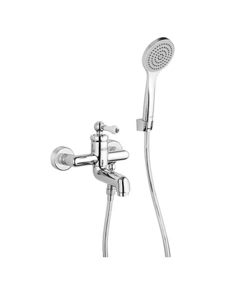 Set Rubinetti Jacuzzi Per Lavabo Alto E Bidet Senza Scarico E Vasca Serie Tosca Cromato 6 Set Rubinetti Jacuzzi Per Lavabo Alto E Bidet Senza Scarico E Vasca Serie Tosca Cromato - immagine 4