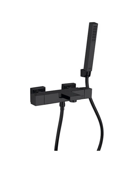 Set Rubinetti Jacuzzi Per Lavabo Alto E Bidet Senza Scarico E Vasca Serie Twinkle YO Nero Opaco 6 Set Rubinetti Jacuzzi Per Lavabo Alto E Bidet Senza Scarico E Vasca Serie Twinkle YO Nero Opaco - immagine 4