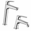 Set Rubinetti Jacuzzi Per Lavabo Alto E Bidet Senza Scarico Serie Lucente Cromato