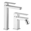 Set Rubinetti Jacuzzi Per Lavabo Alto E Bidet Senza Scarico Serie Twinkle Cromato -Climaway Home Store set rubinetti jacuzzi per lavabo alto e bidet senza scarico serie twinkle cromato