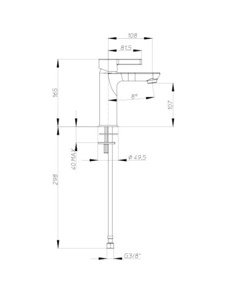 Set Rubinetti Jacuzzi Per Lavabo E Bidet Senza Scarico E Doccia Esterno Serie Fiamma Cromato 7 Set Rubinetti Jacuzzi Per Lavabo E Bidet Senza Scarico E Doccia Esterno Serie Fiamma Cromato - immagine 5