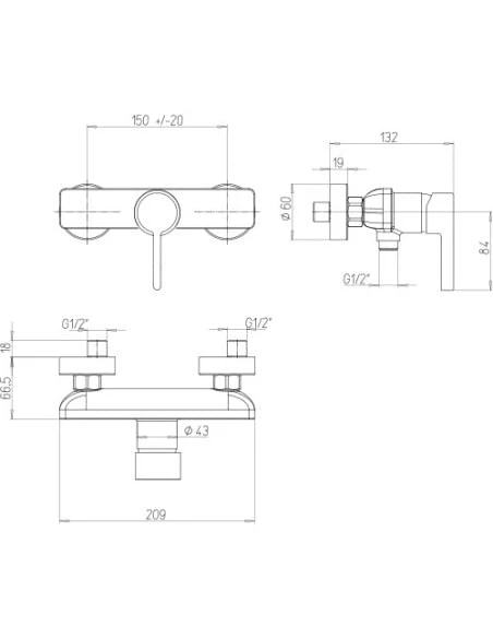 Set Rubinetti Jacuzzi Per Lavabo E Bidet Senza Scarico E Doccia Esterno Serie Fiamma Cromato 9 Set Rubinetti Jacuzzi Per Lavabo E Bidet Senza Scarico E Doccia Esterno Serie Fiamma Cromato - immagine 7