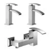 Set Rubinetti Jacuzzi Per Lavabo E Bidet Senza Scarico E Doccia Esterno Serie Glint Cromato -Climaway Home Store set rubinetti jacuzzi per lavabo e bidet senza scarico e doccia esterno serie glint cromato