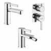 Set Rubinetti Jacuzzi Per Lavabo E Bidet Senza Scarico E Doccia Incasso Con Deviatore Serie Fiamma Cromato 1 Set Rubinetti Jacuzzi Per Lavabo E Bidet Senza Scarico E Doccia Incasso Con Deviatore Serie Fiamma Cromato -Climaway Home Store set rubinetti jacuzzi per lavabo e bidet senza scarico e doccia incasso con deviatore serie fiamma cromato