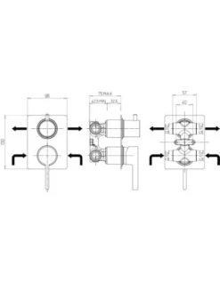 Set Rubinetti Jacuzzi Per Lavabo E Bidet Senza Scarico E Doccia Incasso Con Deviatore Serie Fiamma Cromato -Climaway Home Store set rubinetti jacuzzi per lavabo e bidet senza scarico e doccia incasso con deviatore serie fiamma cromato 5