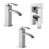 Set Rubinetti Jacuzzi Per Lavabo E Bidet Senza Scarico E Doccia Incasso Con Deviatore Serie Glint Cromato -Climaway Home Store set rubinetti jacuzzi per lavabo e bidet senza scarico e doccia incasso con deviatore serie glint cromato
