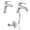 Set Rubinetti Jacuzzi Per Lavabo E Bidet Senza Scarico E Vasca Serie Lucente Cromato -Climaway Home Store set rubinetti jacuzzi per lavabo e bidet senza scarico e vasca serie lucente cromato