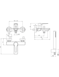 Set Rubinetti Jacuzzi Per Lavabo E Bidet Senza Scarico E Vasca Serie Moonlight Cromato -Climaway Home Store set rubinetti jacuzzi per lavabo e bidet senza scarico e vasca serie moonlight cromato 6