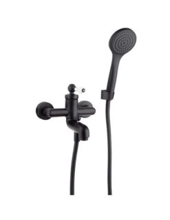 Set Rubinetti Jacuzzi Per Lavabo E Bidet Senza Scarico E Vasca Serie Tosca YO Nero Opaco -Climaway Home Store set rubinetti jacuzzi per lavabo e bidet senza scarico e vasca serie tosca yo nero opaco 3