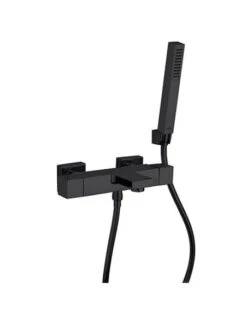 Set Rubinetti Jacuzzi Per Lavabo E Bidet Senza Scarico E Vasca Serie Twinkle YO Nero Opaco -Climaway Home Store set rubinetti jacuzzi per lavabo e bidet senza scarico e vasca serie twinkle yo nero opaco 3