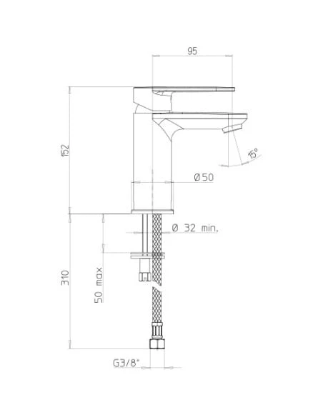 Set Rubinetti Jacuzzi Per Lavabo E Bidet Senza Scarico Serie Borea Cromato 6 Set Rubinetti Jacuzzi Per Lavabo E Bidet Senza Scarico Serie Borea Cromato - immagine 4