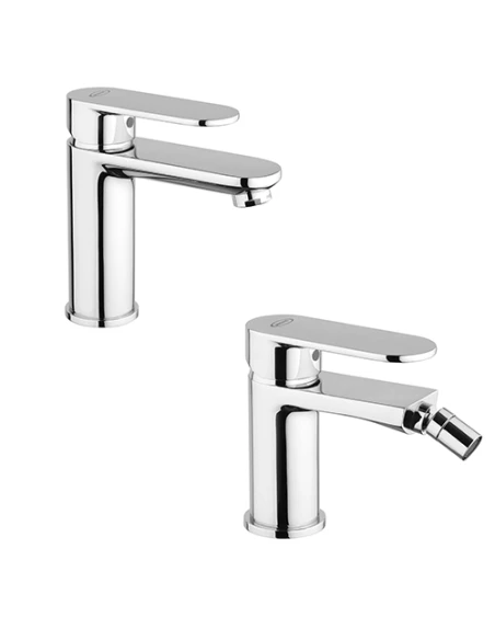 Set Rubinetti Jacuzzi Per Lavabo E Bidet Senza Scarico Serie Borea Cromato 3 Set Rubinetti Jacuzzi Per Lavabo E Bidet Senza Scarico Serie Borea Cromato